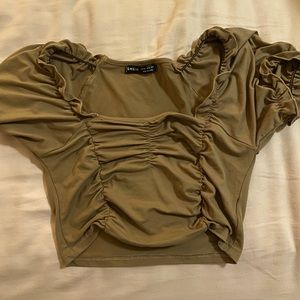 SHEIN Brown Crop Top, Size Small